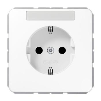 Jung CD1520NAWW Schuko-Steckdose mit Schriftfeld alpinweiss ***RESTPOSTEN***